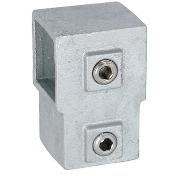 Rohrverbinder T-Stück 90° kurz, für Quadratrohr 40 mm