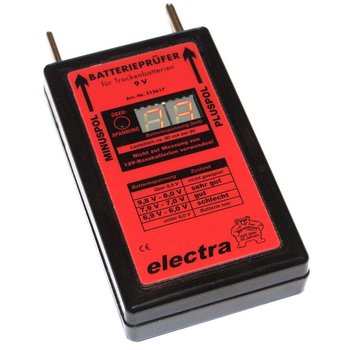 electra Batterieprüfer für Trockenbatterien 9V digital