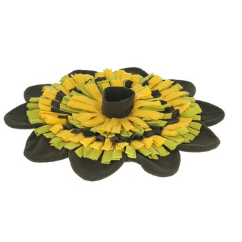 Schnüffelteppich Sunflower gelb/grün, Ø 60cm