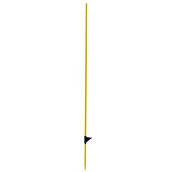 Fiberglaspfahl 125 cm, rund, gelb, 10 Stück