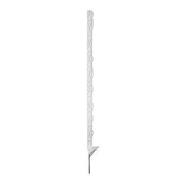 Titan Plus Kunststoffpfahl mit Trittverstärkung weiß, 110 cm, 5 Stück